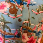 Vtg 90s floral Hawaiian shirt Blue Size M Photo 5