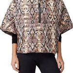 Think Royln Python Snakeskin Quilted Poncho Lightweight Hooded Oversized Fit szS Photo 0