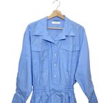 Faithfull the Brand NWT Isole Playsuit Women’s Small Mid Blue Cotton Resort Chic Photo 2