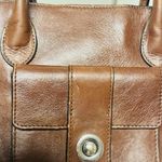 wilson's leather Vintage  Dark Red Shoulder Tote Organizer Lined Double Handle Photo 5