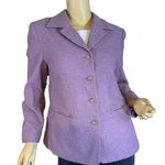 Talbots LILAC PURPLE LAMBSWOOL BLAZER MADE IN ITALY PETITE (10P) Photo 0