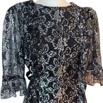 THE VAMPIRE'S WIFE x H&M Silver Lace Dress size XL Black Photo 5
