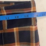 J. McLaughlin Rylie Pull On Stadium Plaid Navy Stretch Pants XS EUC Blue Photo 6