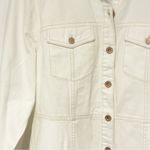 Frye  Women's Size XL White Long Sleeve Denim Button Front Mini Dress Photo 2