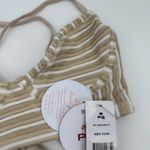 PQ SWIM PILYQ Bikini Top Size Large Corset Bralette NWT New Earth Stripe Swim Tan Photo 8