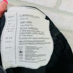 Current/Elliott  Black Shredded The Stiletto Jeans Photo 8