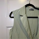 SheIn Sage Green Sleeveless 1-Button Front Vest Size M Photo 2