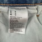 American Eagle  Mom Jean Denim Shorts 18 Distressed Blue Light Wash Faded High Ri Photo 6