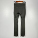 Athleta  High Rise Elation Split Hem Tights Olive‎ Green Athletic Pants Size XS Photo 2