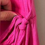 Cupcakes & Cashmere size small wrap dress in azalea pink adjustable straps ties Photo 4