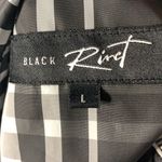 Black Rivet  - Black and White Plaid Zipper Jacket - L Photo 4