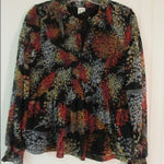 Anthropologie top by Akemi & Kin floral print 100% poly sz Small Photo 0