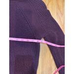 MLTATM Burgundy Cowl Neck Chunky Knit Sweater Dress Tunic Size M Purple Size M Photo 4