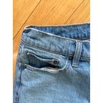 Abercrombie & Fitch Abercrombie Curve Love Baggy Low Rise Medium Blue Wash Distressed Jeans Photo 3