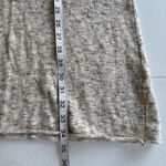 ZARA Knit Dress Womens Size S Beige Knit Short Sleeve Cotton Acrylic Linen Blend Photo 6