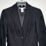 Diane Von Furstenberg Vintage  DVF Black Lace Blazer formal crystal button Size 0 Photo 2