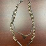 Urban Outfitters  Geometric Two Tone Gold Silver Double Layer Necklace Photo 1