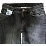 Garnet Hill Women's Black 5 Pocket Straight Leg Denim Jeans NWT 2 Long Photo 2