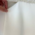 Likely  Taliah Feather-Embellished Cut-Out Midi-Dress Formal Bridal White Ivory Photo 8