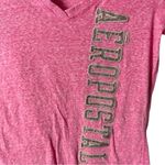 Aeropostale  Women's Pink V Front Short Sleeve Graphic Logo Tee Sz S Photo 1