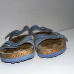 Birkenstock  Oiled Leather FRANCA Dusty Blue Gorpcore Slip On Sandals Women’s 10 Photo 3