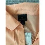Worthington shear Sleeveless Button Up Light Orange Top New With Tags Photo 2