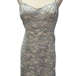 Abercrombie & Fitch  Corset Lined Linen Blend Sheath Mini Dress Women Medium Tall Photo 0