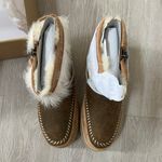 UGG Fluff Punk Shearling Leather Booties Boots Photo 8