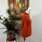 kim rogers  Women's Sweater Burnt Orange Cardigan Size Small Pullover Long Sleeve Photo 5