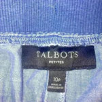 Talbots Pull On Chambray Pants Ankle Length 10P EXC CON Photo 2