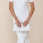 Lulus  How Much I Care Ivory Off-the-Shoulder Midi Dress Mermaid Wedding Bride S Photo 0