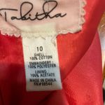 Colorful Striped Sleeveless Dress Red Size 10 Photo 1