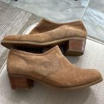 Michelle D Brown Suede Leather Ankle Boots with Stacked Heels, Size 8.5M Photo 0