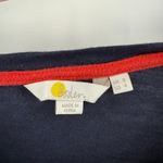 Boden Shirt Size 4 Long Sleeve Navy Blue Rainbow Cuff Sleeves T0828 Cotton Tee Photo 2