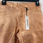 L'Agence NEW L’Agence Margot High Rise Skinny Petal & Light Rose Gold Foil Jeans Size 25 Photo 8
