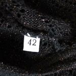 Dolce & Gabbana  Black Open Knit Sleeveless V Neck Tank Top Simmering Blouse Photo 5