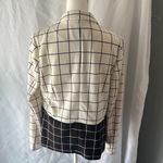 Worthington Plaid Blazer | Black & Cream | Size L | Classic Elegance. Size L Photo 3