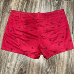 British Khaki  Women’s Chino Shorts Red/Navy Blue Anchor Print US Size 8 Photo 4