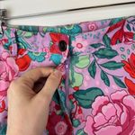 Talbots  Womens Relaxed Chino Shorts Size 12 Sketched Blooms Colorful Preppy Photo 2