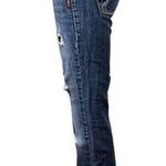 Silver Jeans Womens Denim Blue Jeans Lola Flare Leg Distressed Dark Wash W25 L33 Photo 6