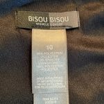 Bisou Bisou  Black and Blue One-Shoulder Dress Photo 5