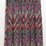 Ny Collection Plus Size Multicolor Sleeveless Maxi Dress Rainbow Chevron Stripe Photo 0