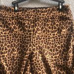 Allison Daley Faux suede leopard print pull on ponte pants Photo 3