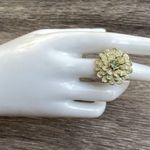 Lucky Brand Vintage  Multi Color Flower Blue Cream Ring Women’s Size 7" Photo 10