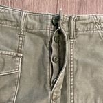 American Eagle  Green‎ Hi-rise Button-Fly Cut-Off Jean Shorts Size 6 Photo 4