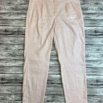 EXPRESS  Women's Paperbag Linen Tapered Leg Ankle Pants Pale Pink 10R 10 Regular Photo 0