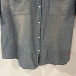 Sundry  Casual Button Down Shirt Short Sleeve Size 2 (Medium) EUC Photo 2