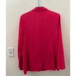 Topshop  Hot Pink Oversized Relaxed Fit Long Jacket Size 6 Small Office Barbie Photo 1