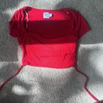 Princess Polly  Red Square Neck Top  Photo 0