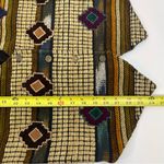 Jane Ashley Vintage 90s Vest  Medium Aztec Western Retro Top Button Front Photo 5